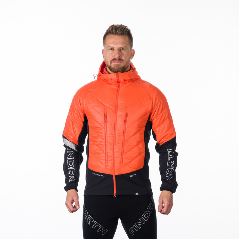 Pánska bunda ski-touring Northfinder BU-5111SKP Ohniste orange